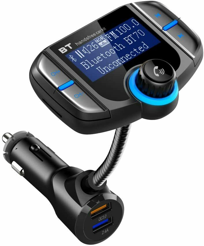 Wireless Bluetooth FM Transmitter Adapter Car Hands-free For iPhone Samsung LG - Fresh Stock Dated February 2026