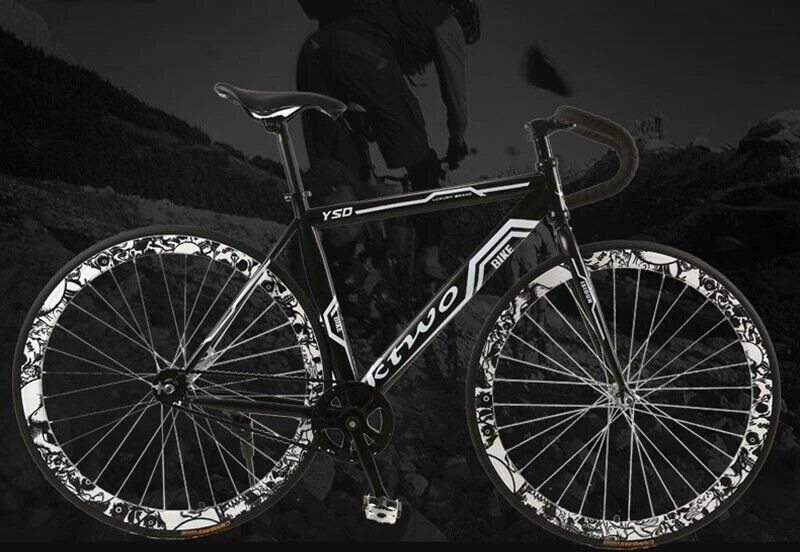 ROAD BIKE FIXED-GEAR SPORT BICYCLE SINGLE SPEED RARE DRUM BRAKE RACE CYCLE 26
