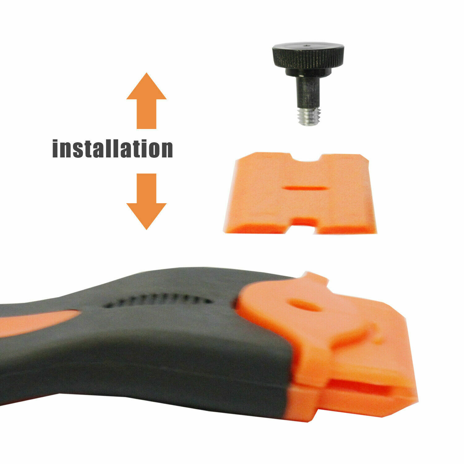 100Pcs Plastic Razor Blades + Razor Scraper Double Edged Sticker Removal Tool US - Fresh Stock Dated February 2026