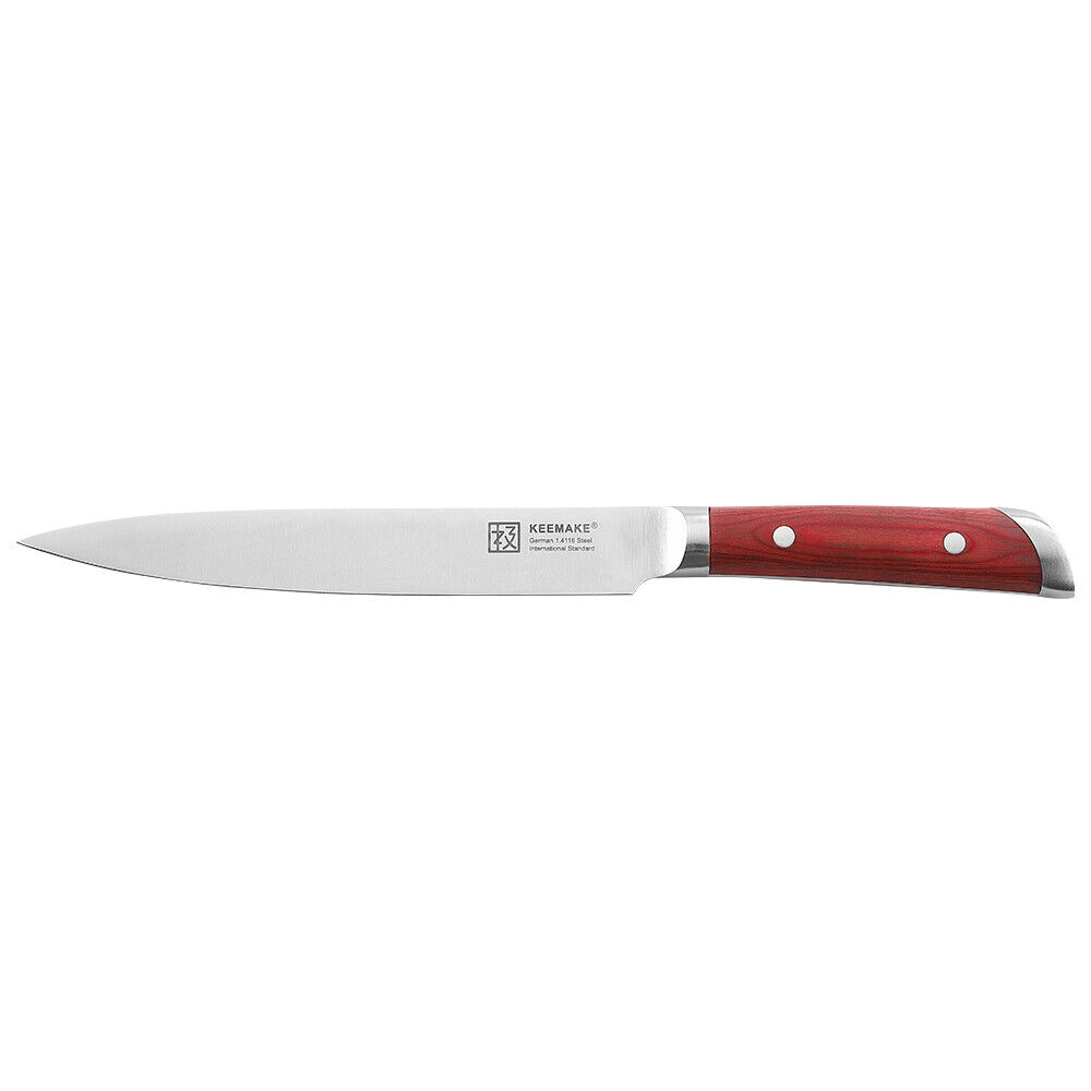 8 inch slicing knife German stainless steel kitchen chef cooking meat cutlery US - Fresh Stock Dated February 2026