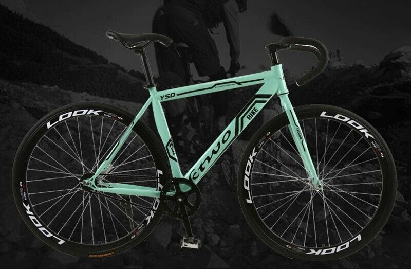 ROAD BIKE FIXED-GEAR SPORT BICYCLE SINGLE SPEED RARE DRUM BRAKE RACE CYCLE 26
