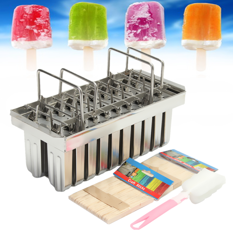molde para paletas de acero inoxidable helados profesional paletero 20 uds Nuevo - Fresh Stock Dated December 2025