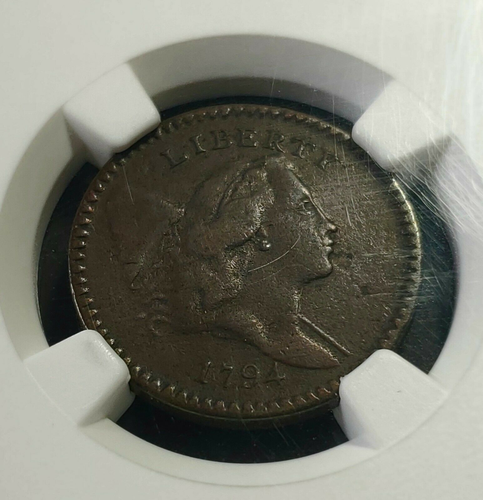 1794 Liberty Cap Half Cent NGC XF Details ENV. DMG. - Fresh Stock Dated February 2026