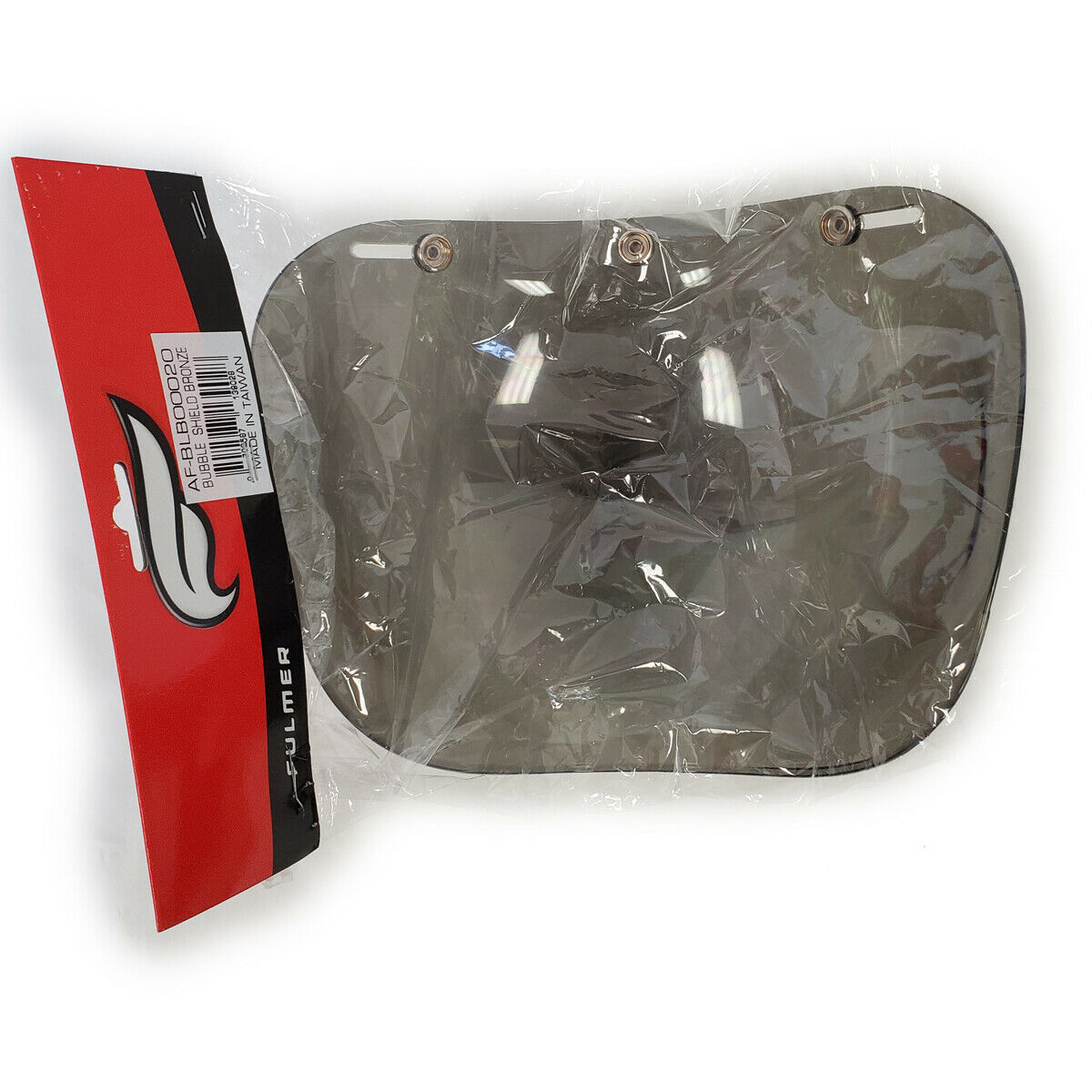 Fulmer Universal 3 Snap Bubble Face Shield for Open Face Helmets Bronze Mirror - Fresh Stock Dated December 2025
