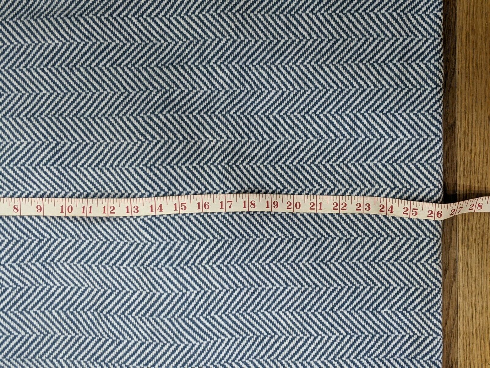 2 Brahms Mount Blue & White Herringbone Woven Pillow Shams 26 x 25 Free Ship - Fresh Stock Dated December 2025