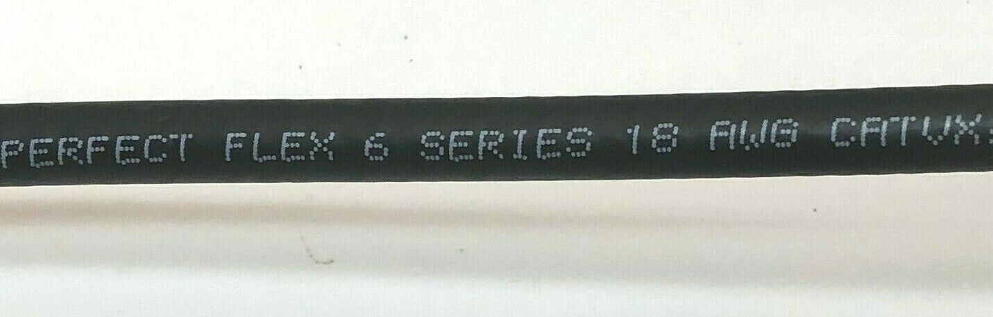 RG6 Coaxial Cable - 3 ft PPC Perfect Flex Series 6 - 18 AWG  4008200 Black NEW - Fresh Stock Dated December 2025