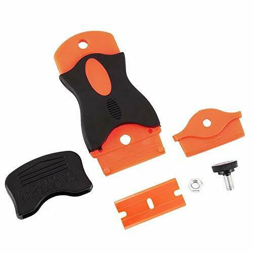 100Pcs Plastic Razor Blades + Razor Scraper Double Edged Sticker Removal Tool US - Fresh Stock Dated February 2026