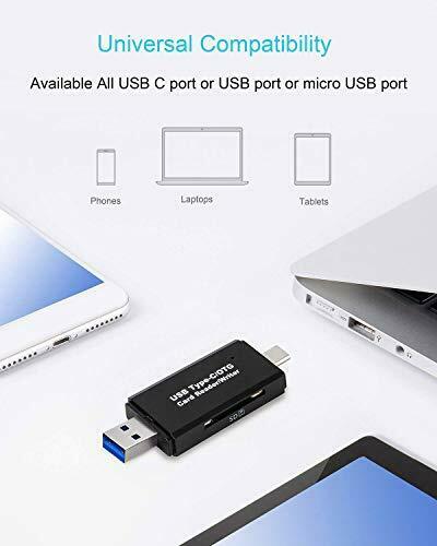 USB 3.0 SD Card Reader Type C Memory Card Reader OTG Adapter for PC, Laptop - Fresh Stock Dated February 2026