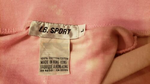 VTG Pink Tie-Dye Fit & Flare Full Long Skirt SzL by I.B. Sport, 100% Cotton - Fresh Stock Dated February 2026
