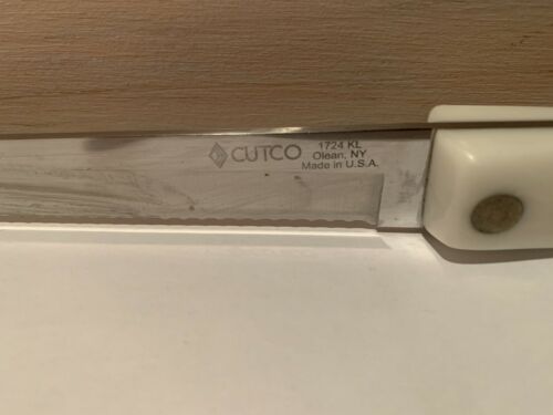 CUTCO Pearl Handle Serrated Edge Bread Knife Slicer 1724 KL NICE - Fresh Stock Dated December 2025