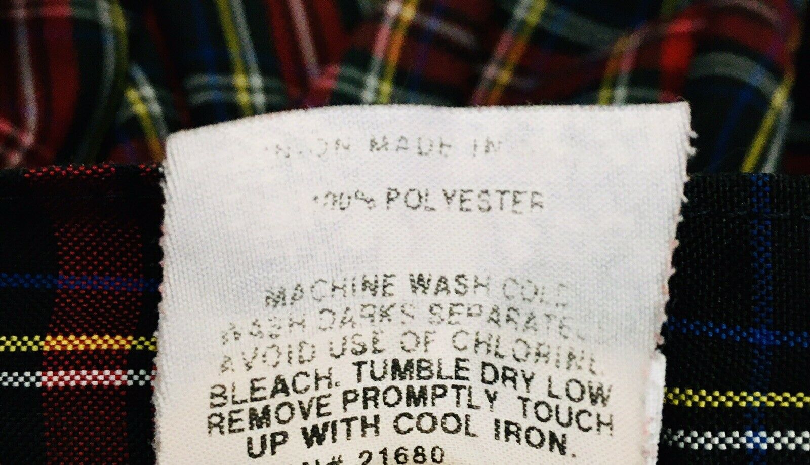 Vintage Dennis Women's Tartan Plaid Pleated School Girl Skirt Size Large USA - Fresh Stock Dated March 2026