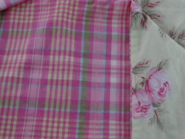 Pottery Barn PB Teen Pink Floral and Check Standard Shams - Set of 2 - Fresh Stock Dated December 2025