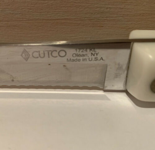 CUTCO Pearl Handle Serrated Edge Bread Knife Slicer 1724 KL NICE - Fresh Stock Dated December 2025