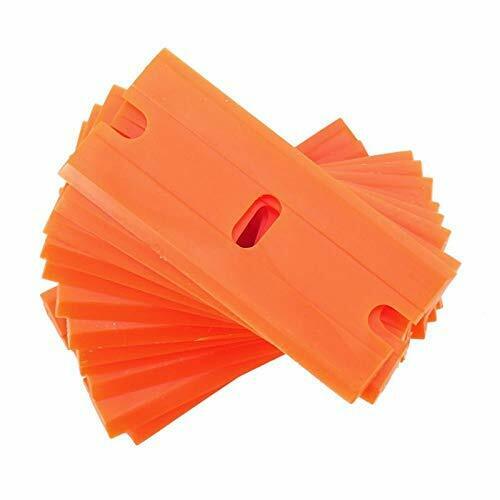 100Pcs Plastic Razor Blades + Razor Scraper Double Edged Sticker Removal Tool US - Fresh Stock Dated February 2026