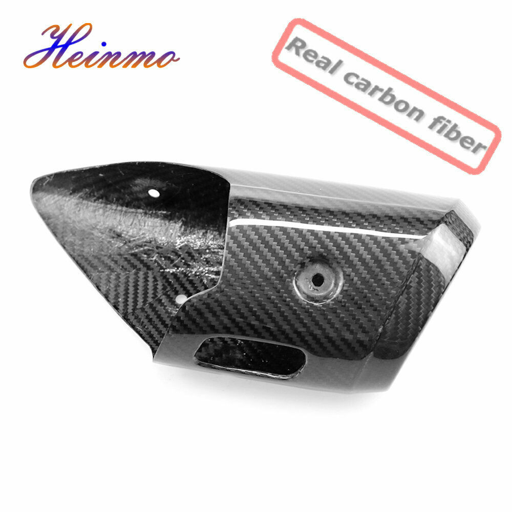 Carbon Fiber Muffler Exhaust Pipe Cover Heat Shield For Yamaha MT-07 FZ-07 14-17 - Fresh Stock Dated February 2026