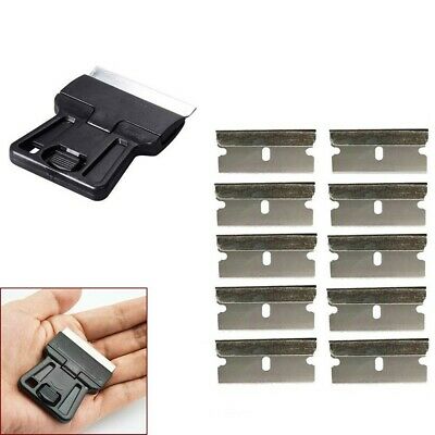 Mini Razor Scraper With 10pcs Spare Carbon Metal Blades Glue Removing Tool Kit - Fresh Stock Dated February 2026