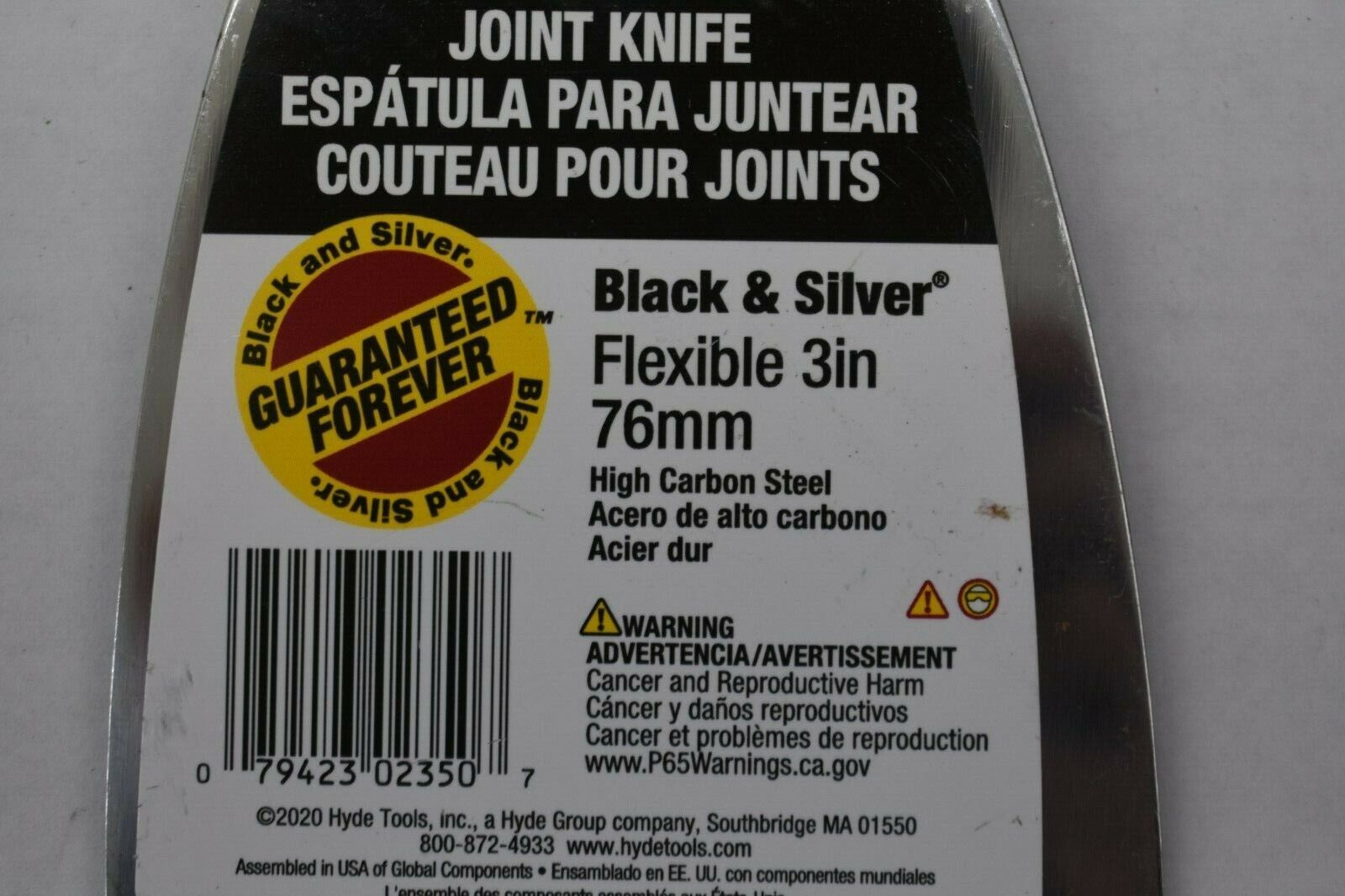 Hyde Black & Silver With Carbon Steel Chiseled-Edge Paint Flex Scraper 3