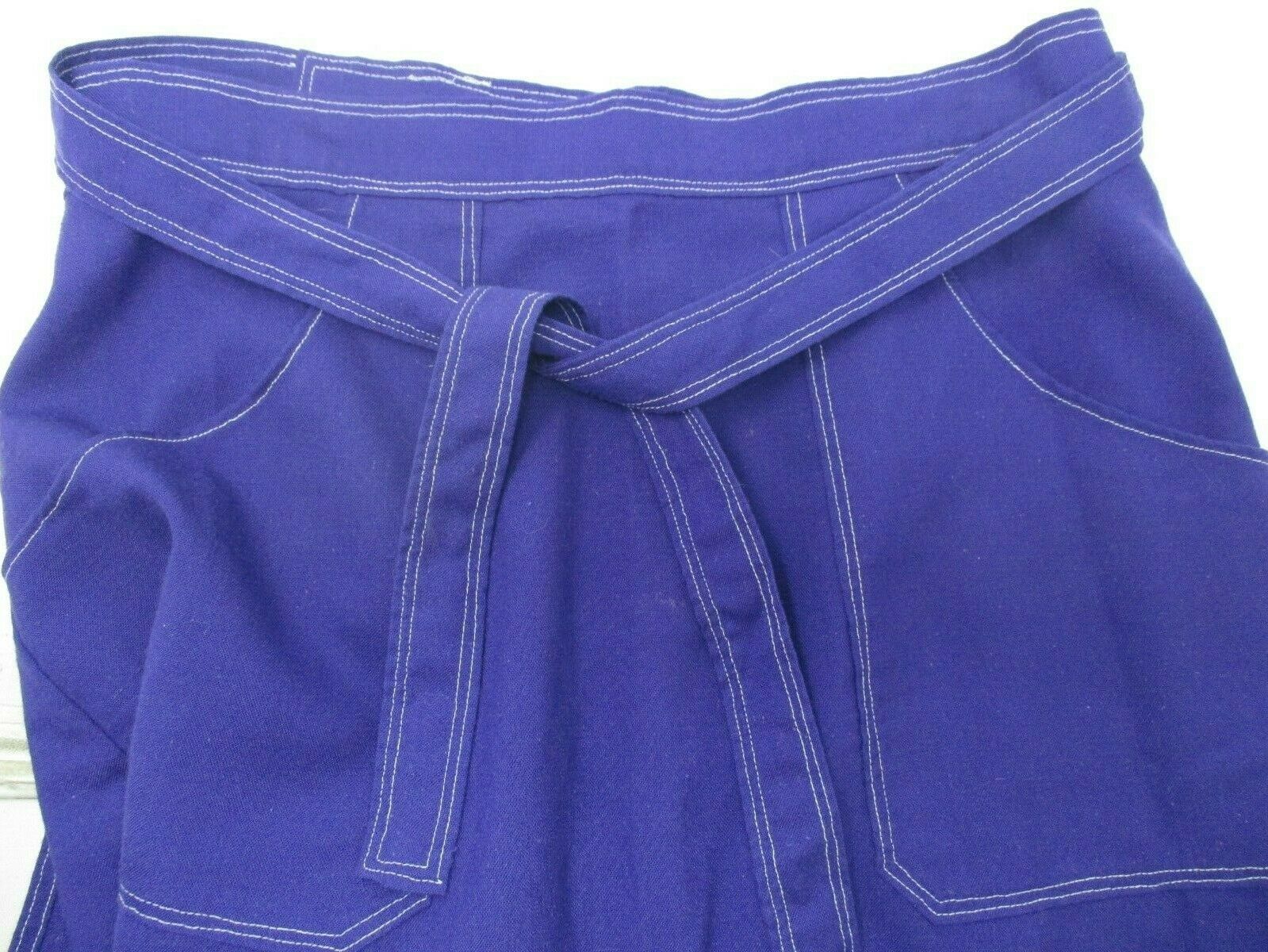 Vintage Wrap Skirt 1970s Handmade Purple with pockets - Fresh Stock Dated February 2026