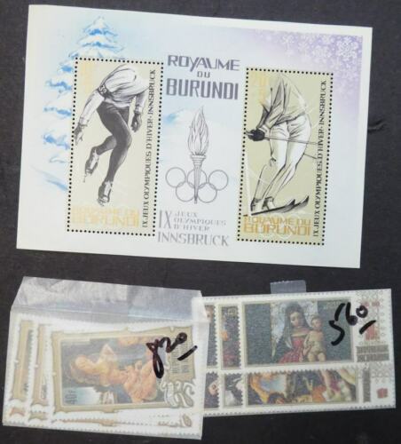 EDW1949SELL : BURUNDI Collection of VF, Mint NH sets & S/S. Scott Catalog 0. - Fresh Stock Dated December 2025