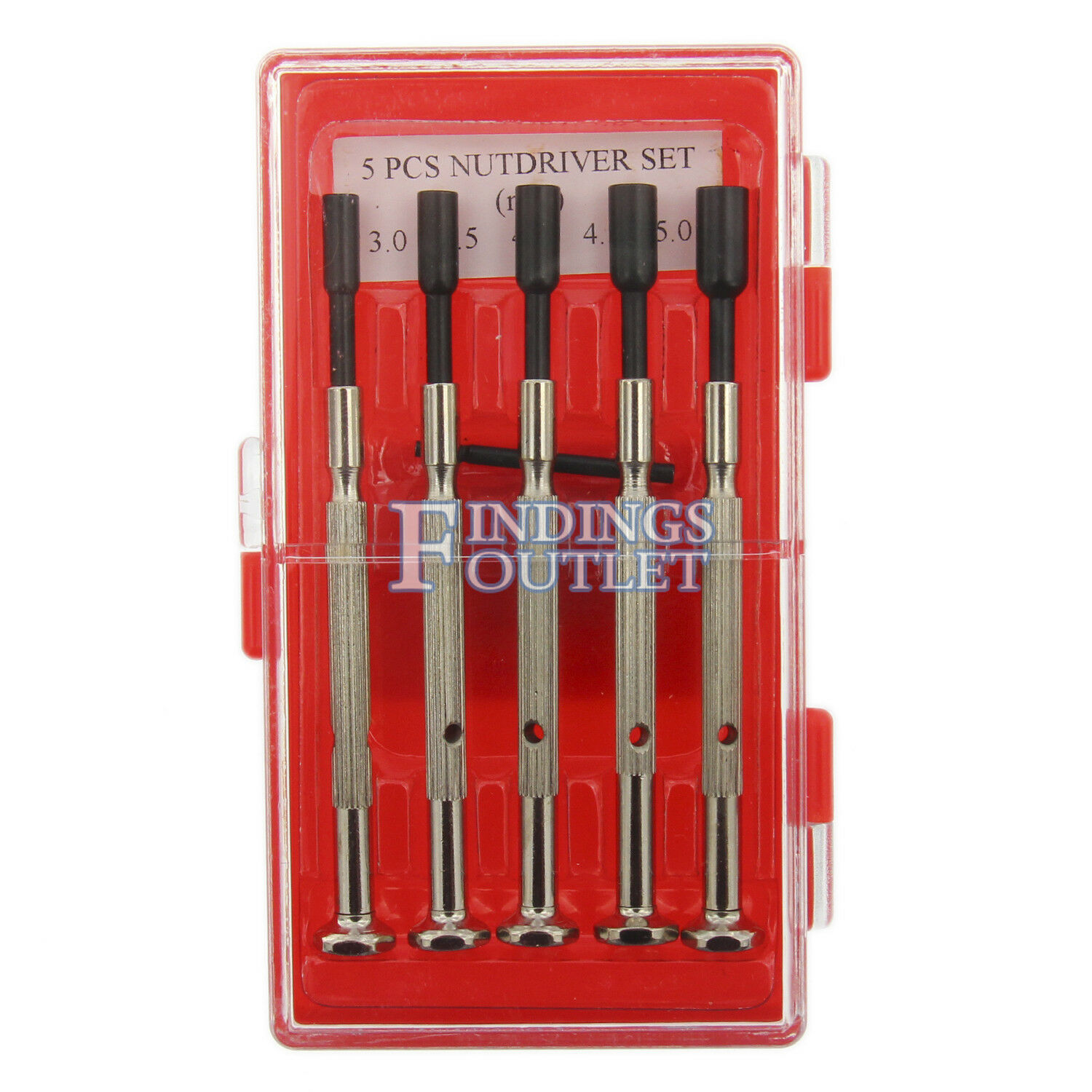 Nut Driver Set of 5 Hex 3mm 3.5mm 4mm 4.5mm 5mm - Fresh Stock Dated February 2026