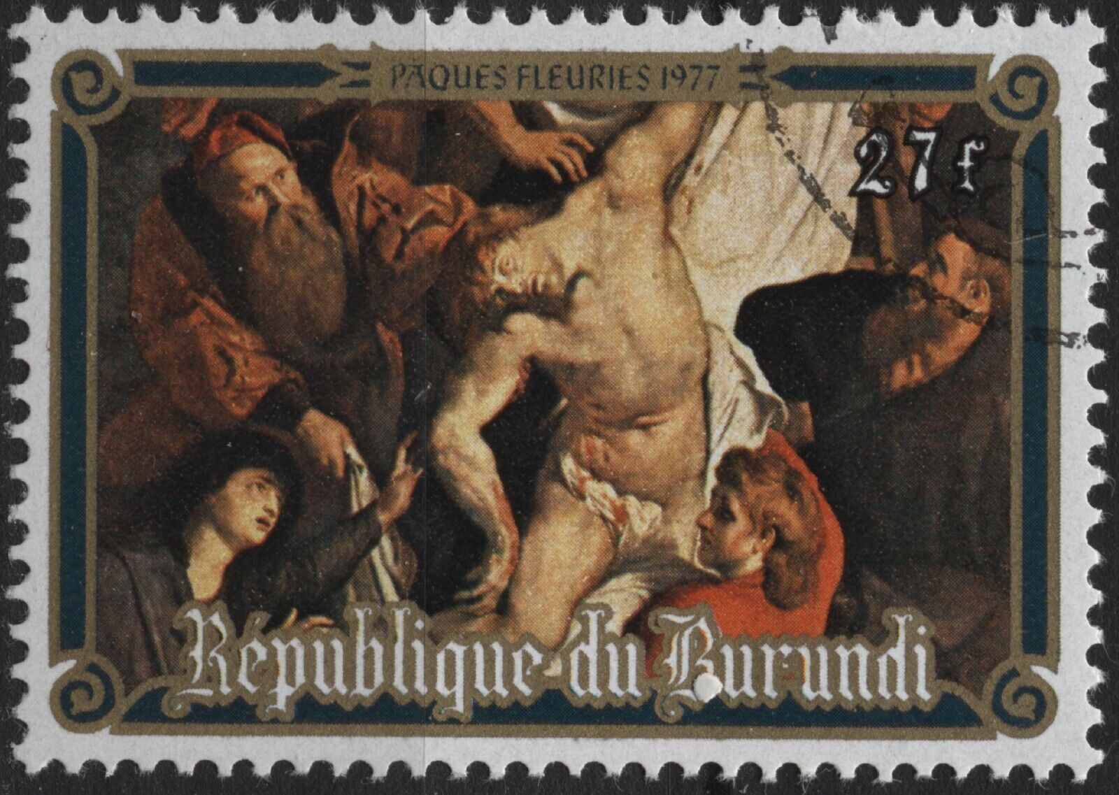 Burundi 1977 #507,508,509 - 10fr-27fr paintings by Rubens, used - Fresh Stock Dated January 2026