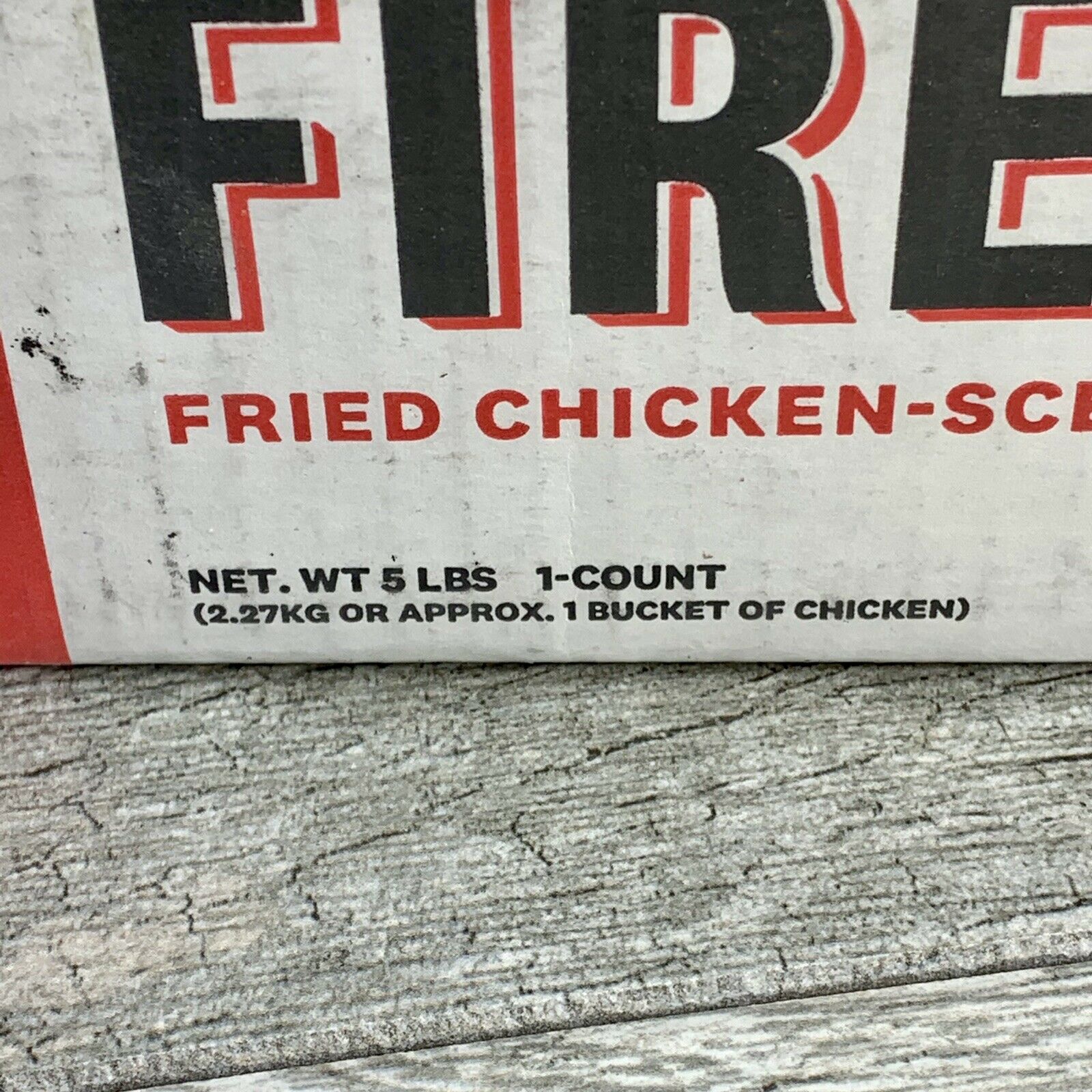 NEW Genuine KFC Fire Log 11 Herb Spice ENVIROLOG Kentucky Fried Chicken Scented - Fresh Stock Dated December 2025