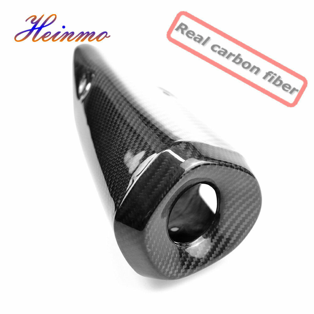 Carbon Fiber Muffler Exhaust Pipe Cover Heat Shield For Yamaha MT-07 FZ-07 14-17 - Fresh Stock Dated February 2026