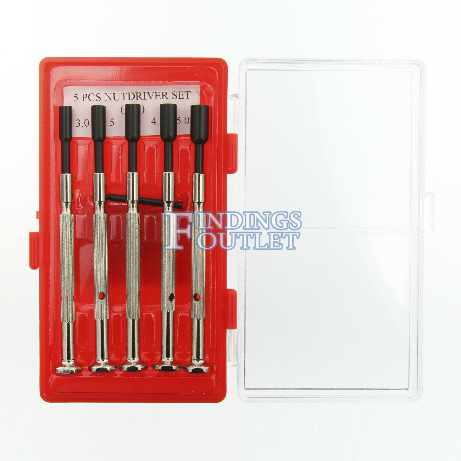 Nut Driver Set of 5 Hex 3mm 3.5mm 4mm 4.5mm 5mm - Fresh Stock Dated February 2026