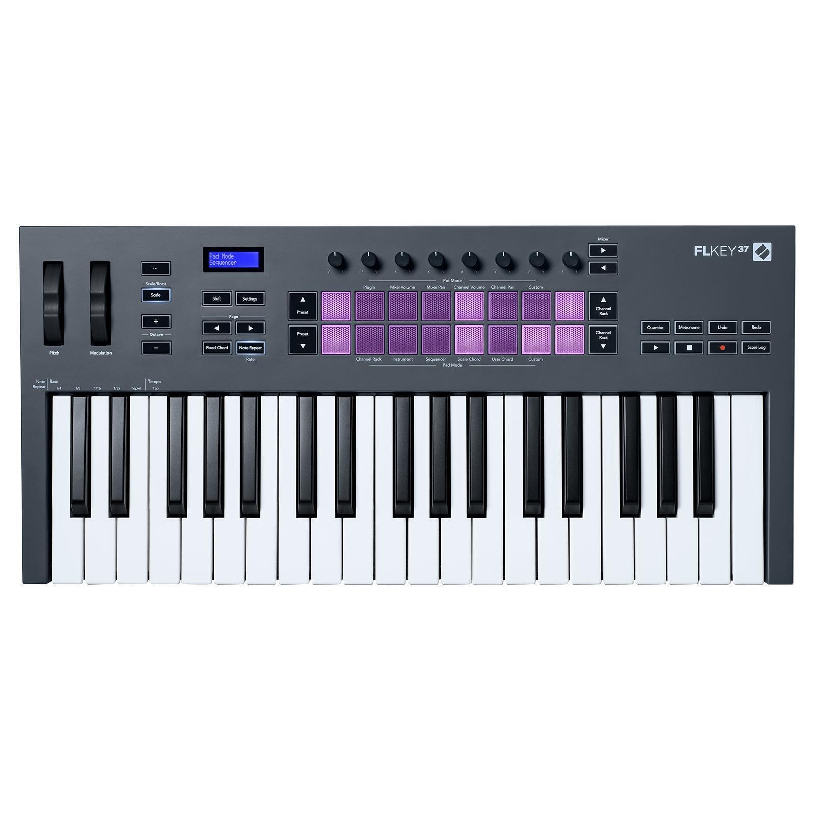 Novation FLkey 37 Key Full-Size MIDI Keyboard Controller w Pads - Fresh Stock Dated February 2026