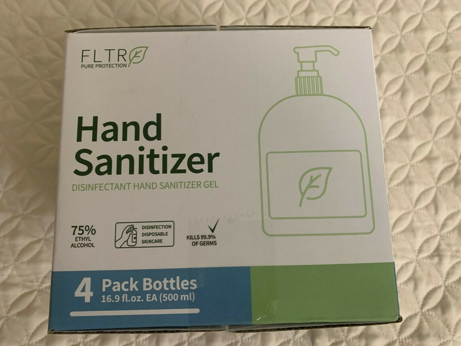 FLTR Pure Protection Hand Kills 99.9% of Germs 4-Pack Bottle 16oz Each - Fresh Stock Dated February 2026