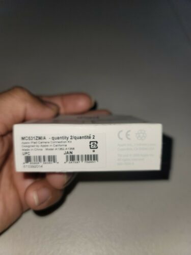 APPLE IPAD CAMERA CONNECTION KIT & CABLE MC531ZM/A Model A1362 A1358 New GENUINE - Fresh Stock Dated February 2026