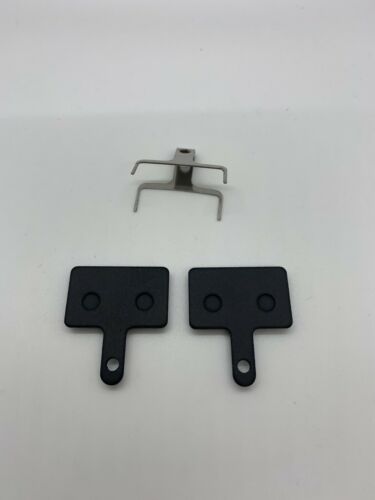New Resin Disc Bicycle Brake Pads with Spring and Pin for Shimano B01S (1 Set) - Fresh Stock Dated February 2026