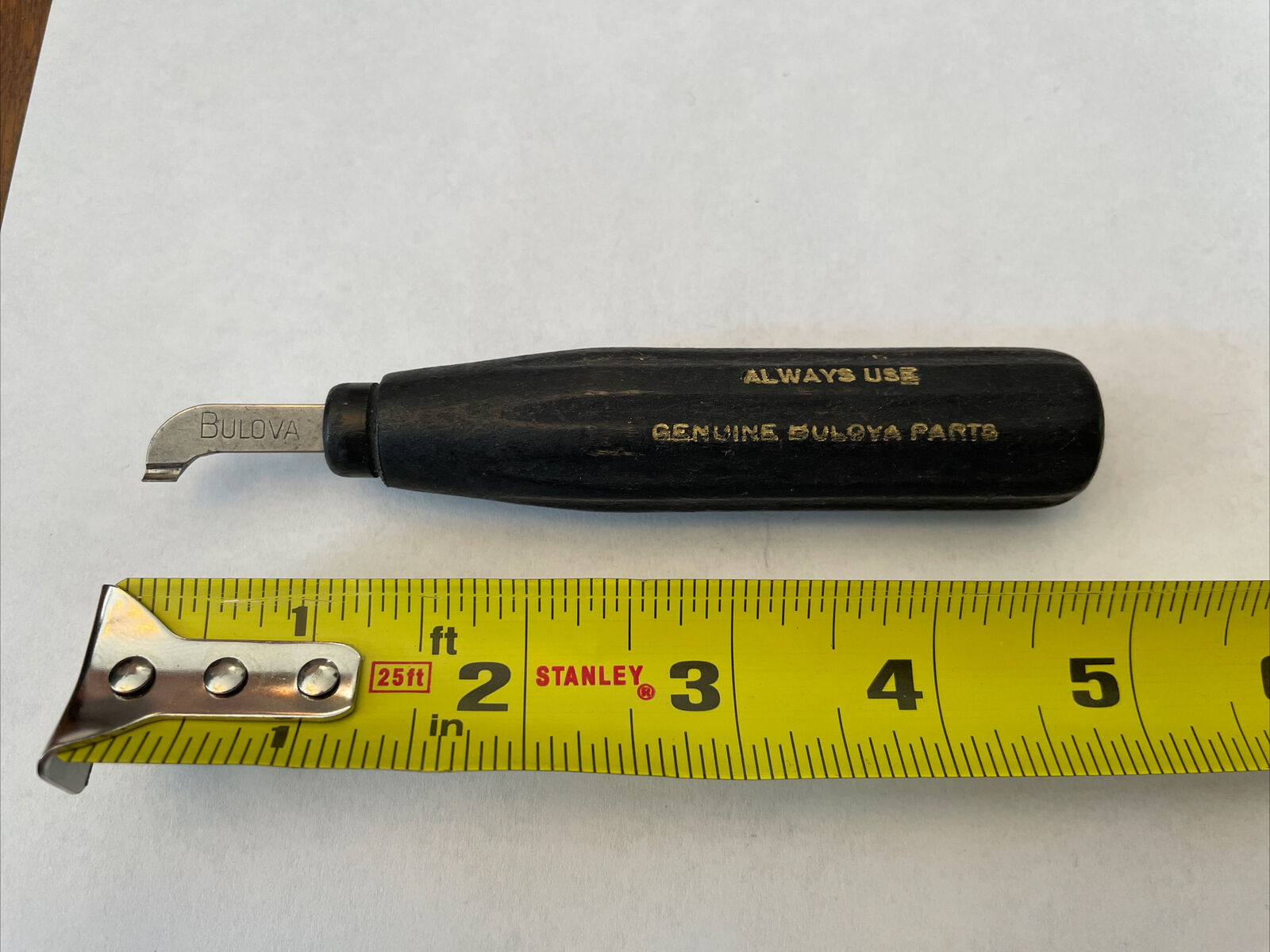 Vintage Bulova Watchmakers Watch Tool Bulova Case Back Opener - Fresh Stock Dated February 2026