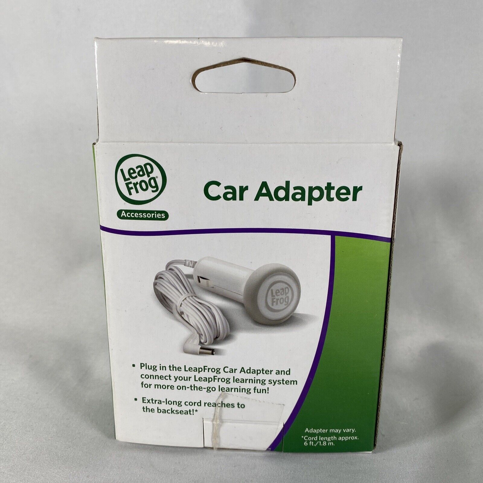 LeapFrog Car Adapter LeapPad LeapPad2 LeapsterGS Explorer Charger Cable 6ft Cord - Fresh Stock Dated February 2026