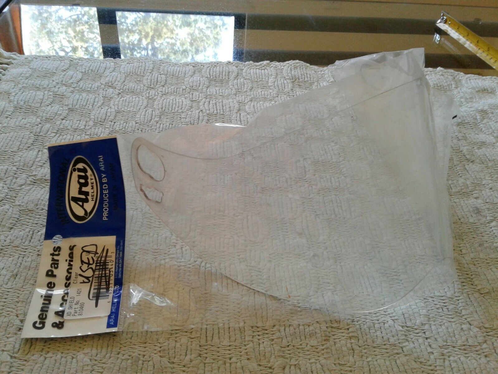 Arai XD Face Shield Clear PN:1421 USED ~ GOOD CONDITION - Fresh Stock Dated February 2026