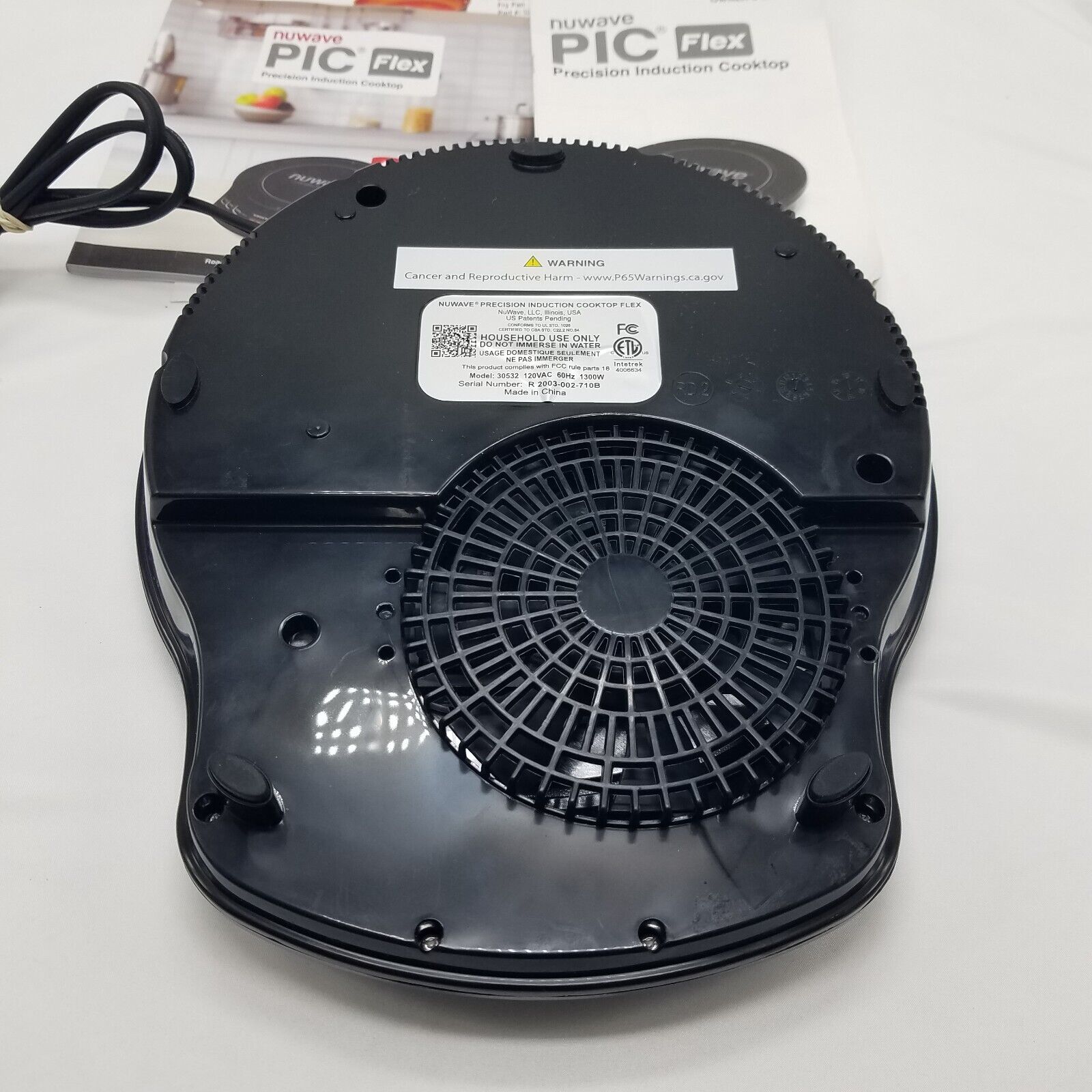 Nuwave PicFlex Precision Induction Cooktop Flex Black 30532 Cooking Recipe Lunch - Fresh Stock Dated February 2026