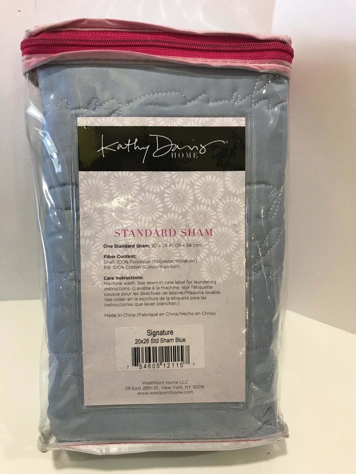 Kathy Davis Blue Standard Sham 20