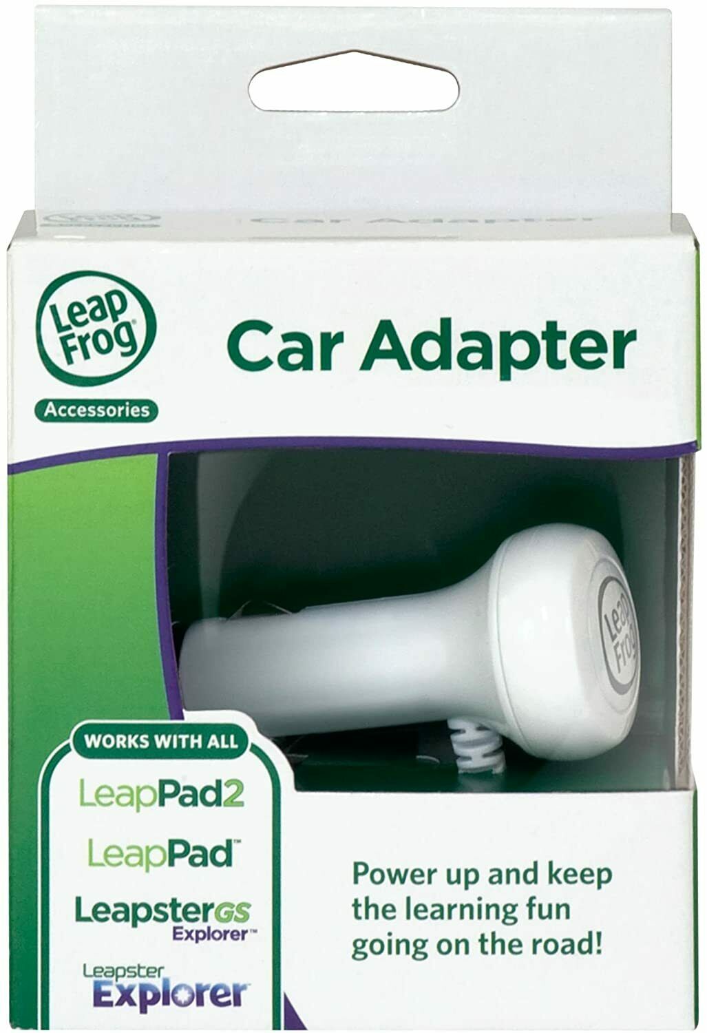 LeapFrog Car Adapter (Works with all LeapPad2 and LeapPad1 Tablets, LeapsterGS - Fresh Stock Dated February 2026