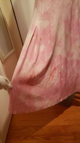 VTG Pink Tie-Dye Fit & Flare Full Long Skirt SzL by I.B. Sport, 100% Cotton - Fresh Stock Dated February 2026