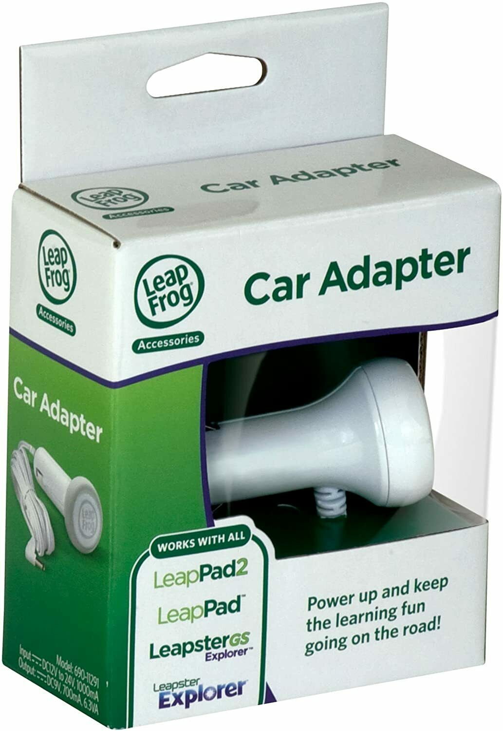 LeapFrog Car Adapter (Works with all LeapPad2 and LeapPad1 Tablets, LeapsterGS - Fresh Stock Dated February 2026