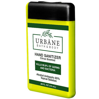 Urbane Antibacterial Pocket Hand Sanitizer .6oz 6/Pack - Fresh Stock Dated February 2026