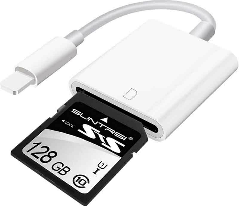 Lightning Apple Ipad Iphone Tail Adapter Upgraded USB 2.0 SD Card Camera Reader - Fresh Stock Dated February 2026