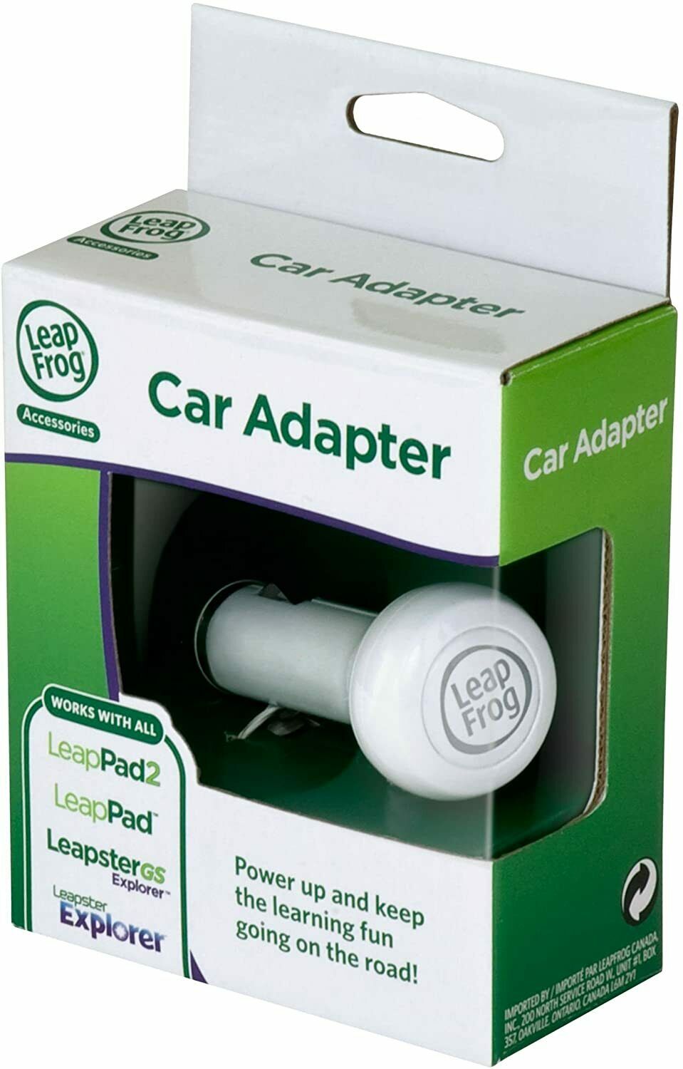 LeapFrog Car Adapter (Works with all LeapPad2 and LeapPad1 Tablets, LeapsterGS - Fresh Stock Dated February 2026