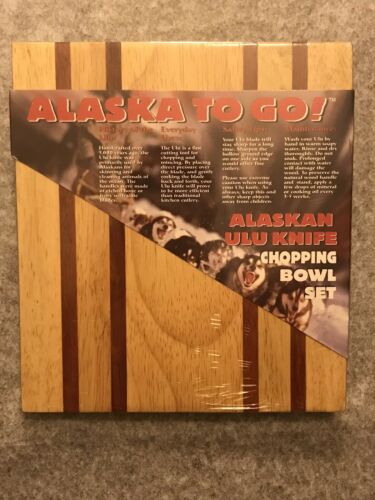 Alaska To Go! Alaskan Ulu Knife and Chopping Bowl Set NEW - Fresh Stock Dated December 2025