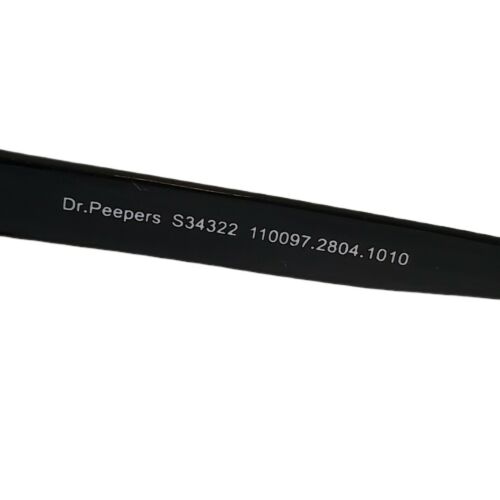 DR. PEEPERS 5TH AVENUE PURPLE GLITTER ON BLACK VELVET LEOPARD DESIGN SUNGLASSES - Fresh Stock Dated February 2026