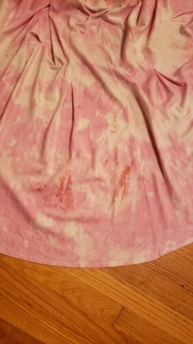 VTG Pink Tie-Dye Fit & Flare Full Long Skirt SzL by I.B. Sport, 100% Cotton - Fresh Stock Dated February 2026