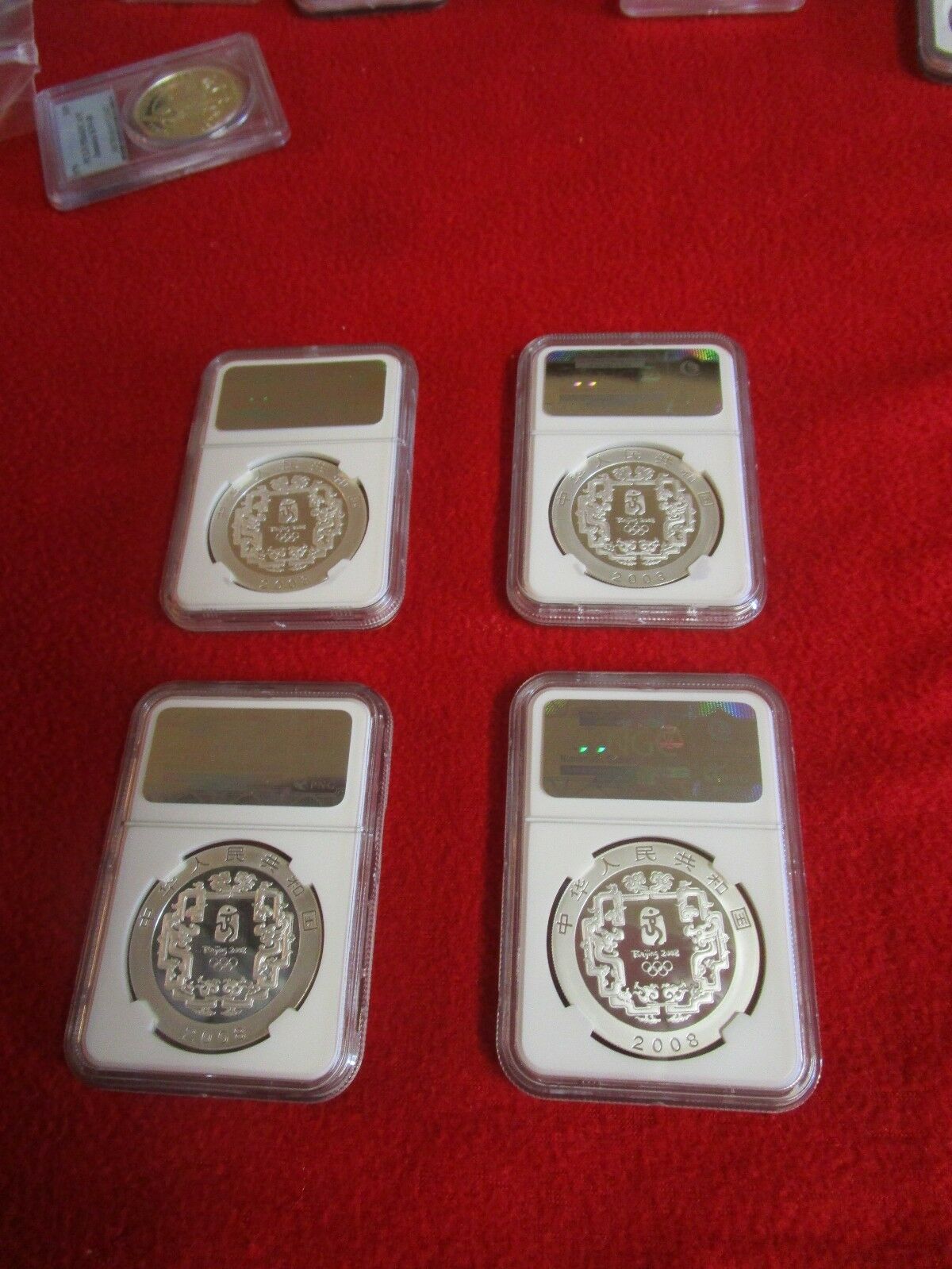 2008 CHINA OLYMPIC SET .999 4 SILVER ALL NGC PF PR 69 asian chinese lot gift - Fresh Stock Dated February 2026
