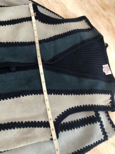 Vintage BoHo Hippie Retro 1970 Suede Skirt And Vest Blue - Fresh Stock Dated February 2026