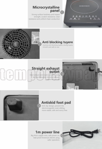 2200W Portable Induction Cooktop Countertop Single Cooker Burner Stove Hot Plate - Fresh Stock Dated December 2025