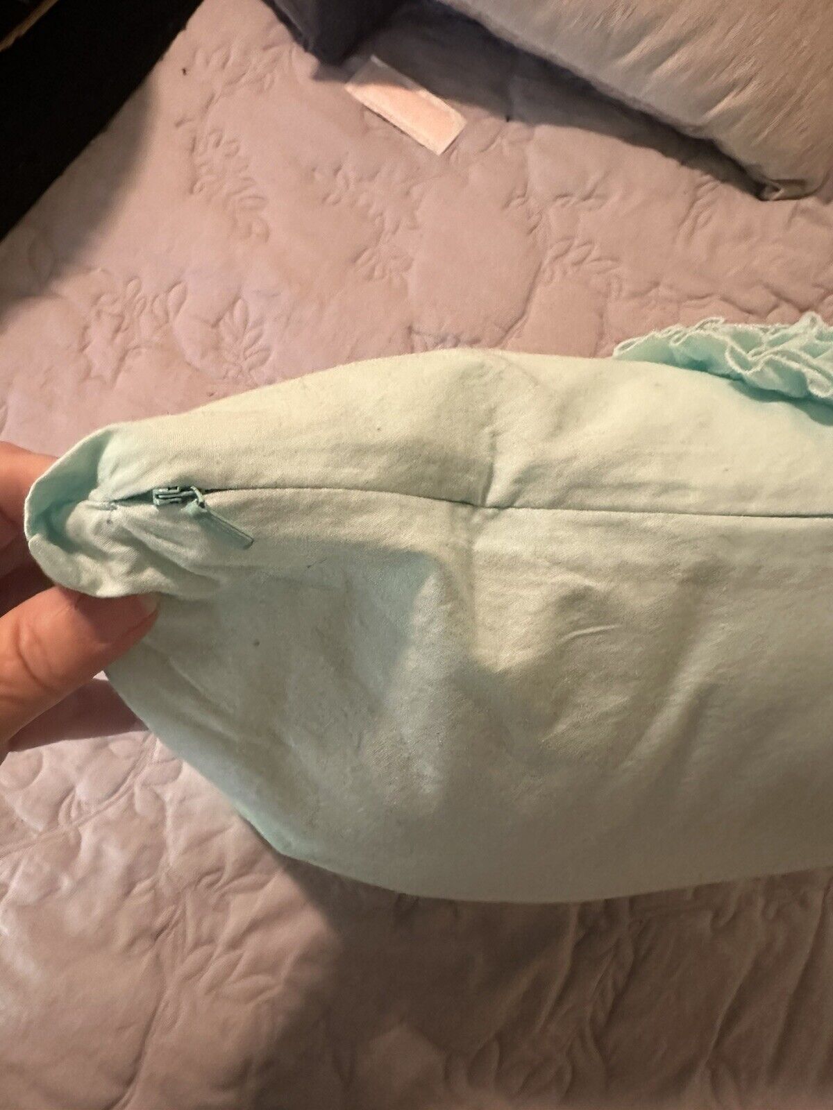 PB Teen Pottery Barn Mint Green Throw Pillow 18